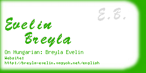 evelin breyla business card